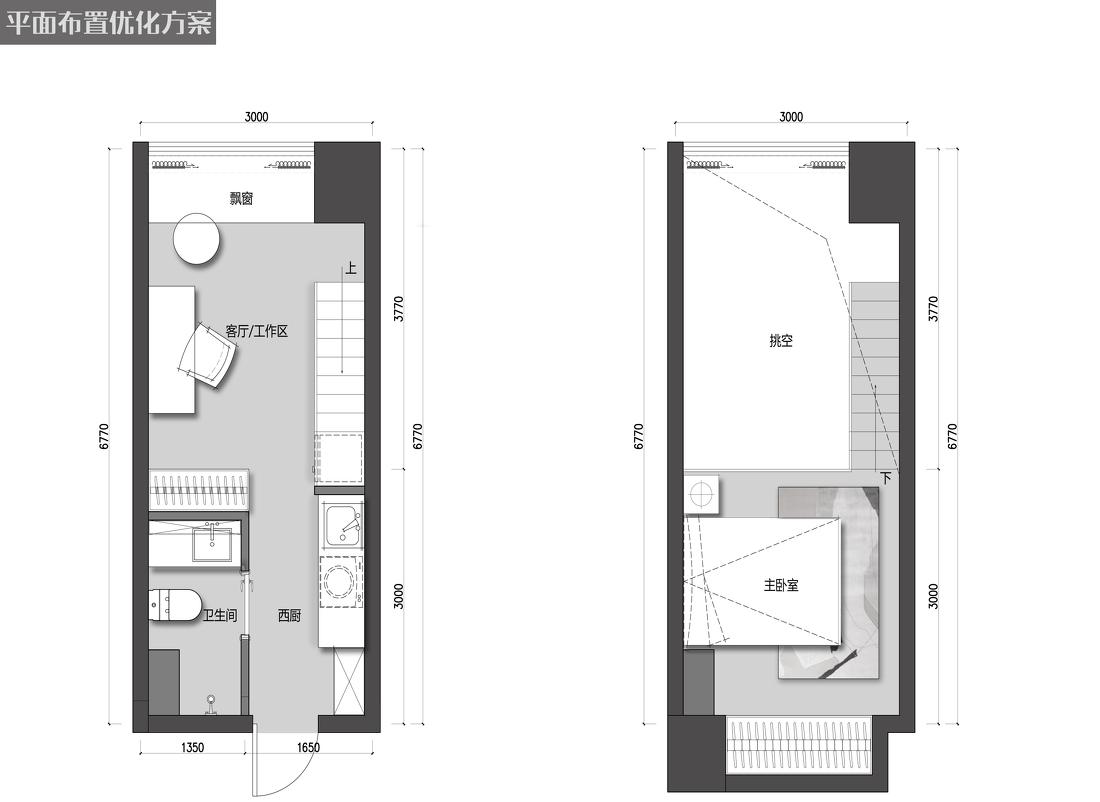 18㎡极致蜗居 LOFT 设计-2