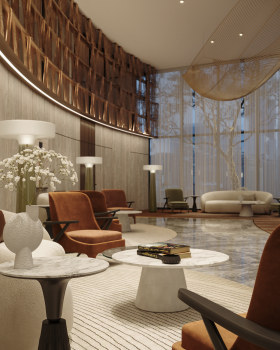 HILTON  DAMMAM 接待大堂丨印度达曼丨Eng.Akram,TOBIAN DESIGN studio