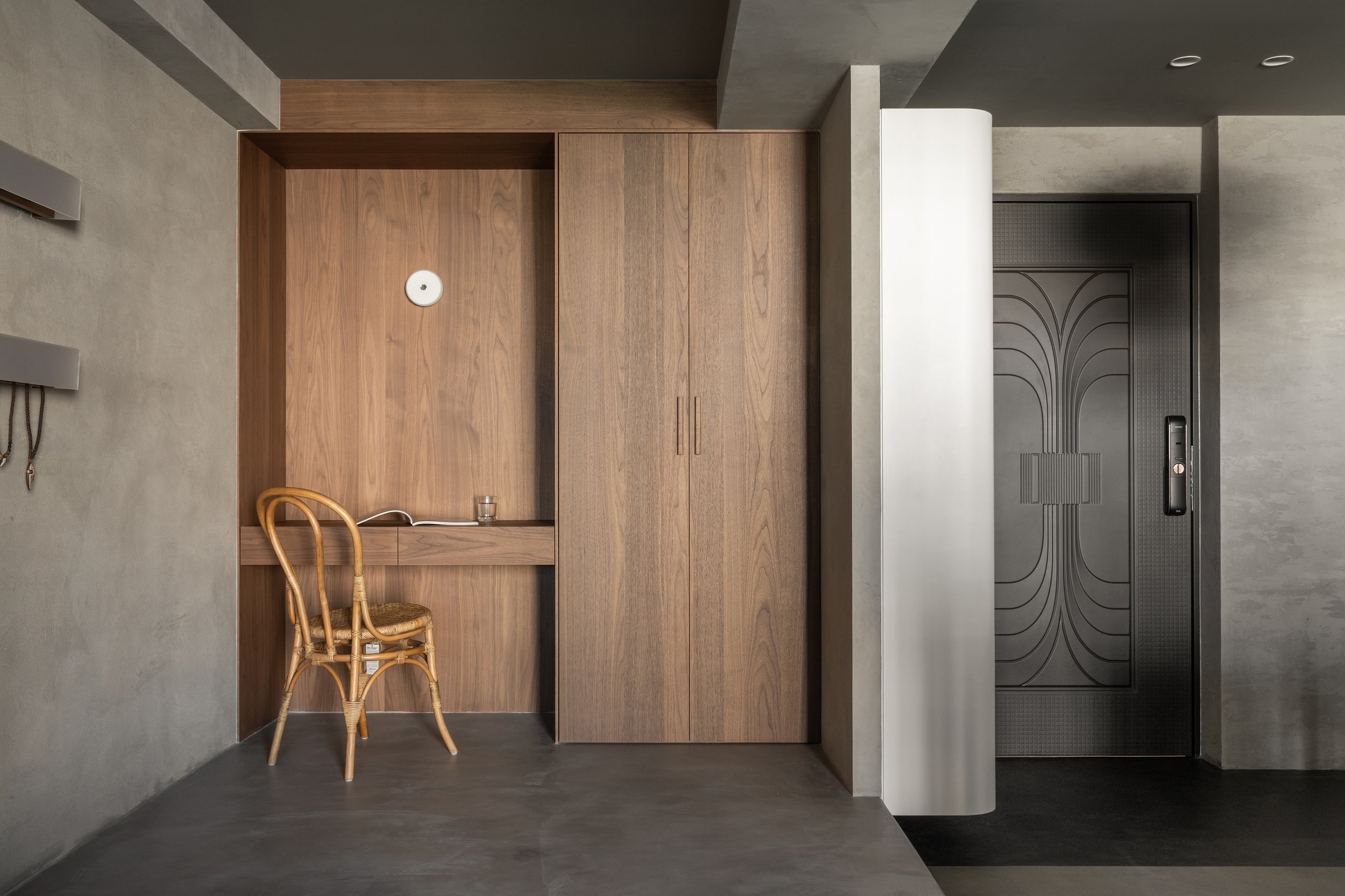 木介空间设计 | 胡桃木色的经典搭配，内敛高级！-0