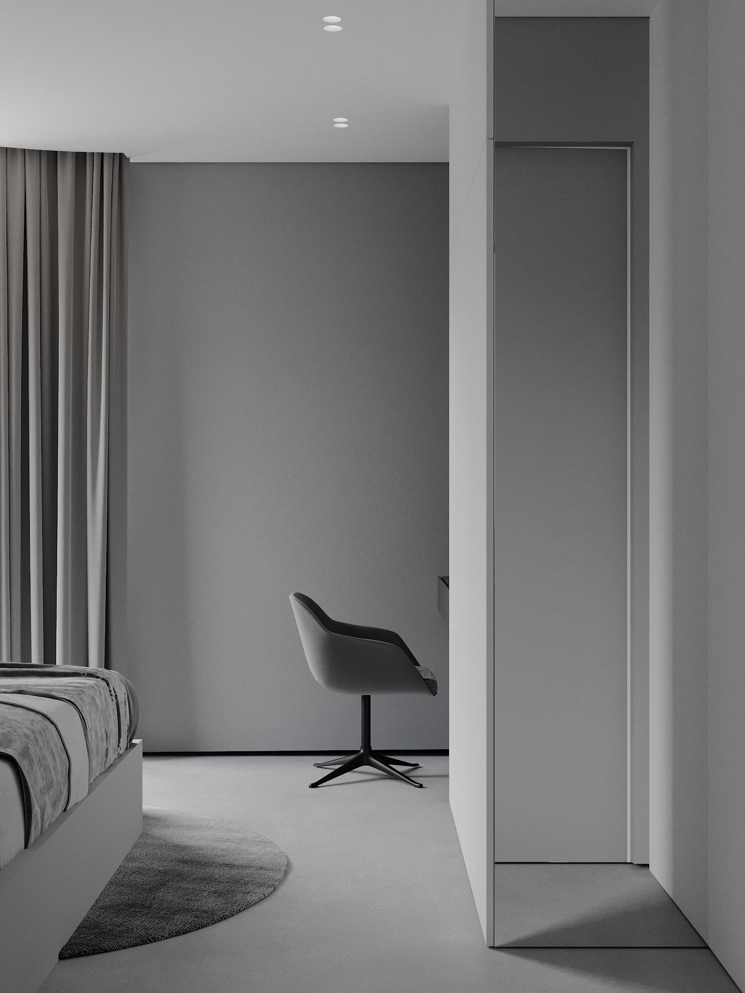 高级灰色系小空间公寓设计 成熟之选，优雅中充满温暖-19