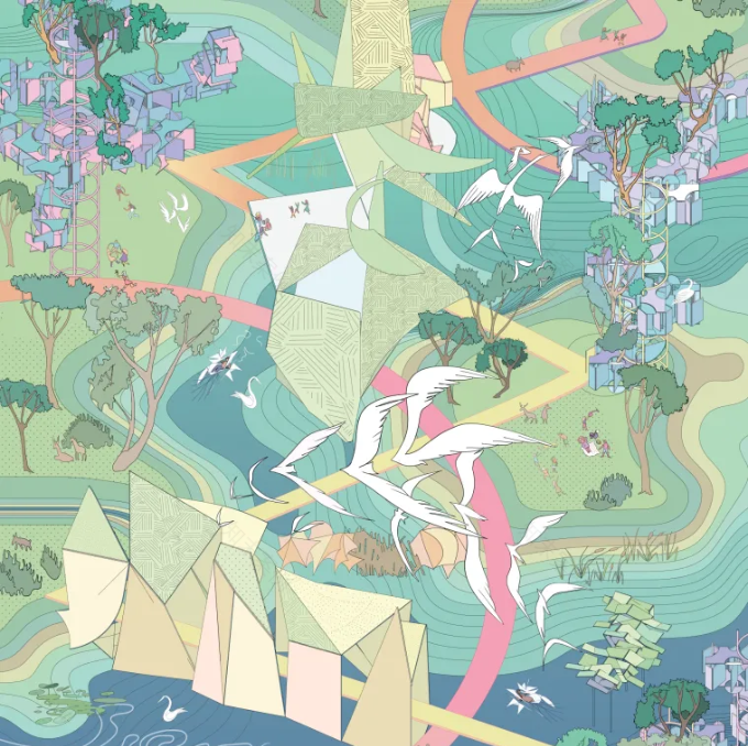 UIUC建筑大一惊艳课设!“几何动词+动态响应”打造共生建筑装置!-33