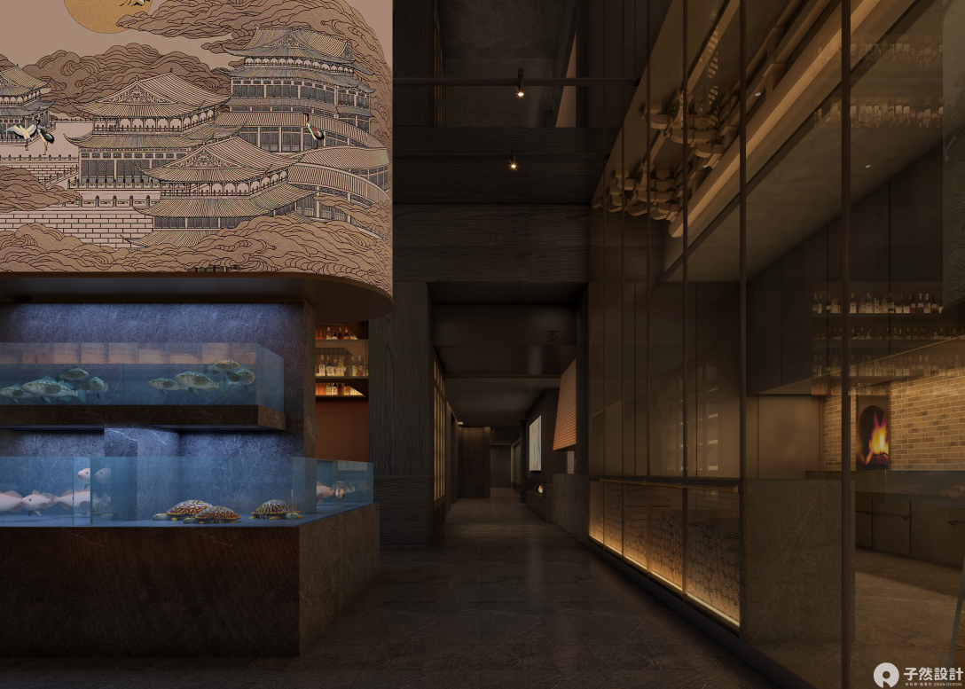 鸽子侯餐厅设计丨中国西安丨子然设计-26