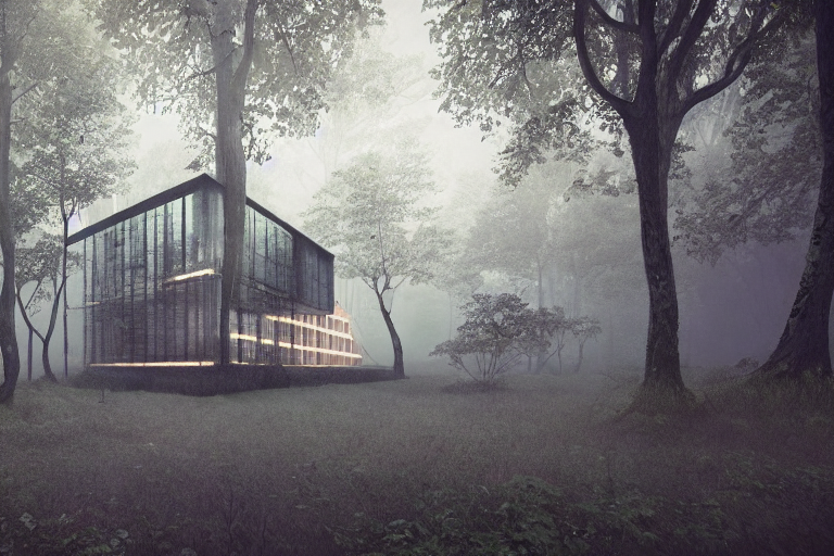 隐林 · 建筑概念丨Stablediffusion-2