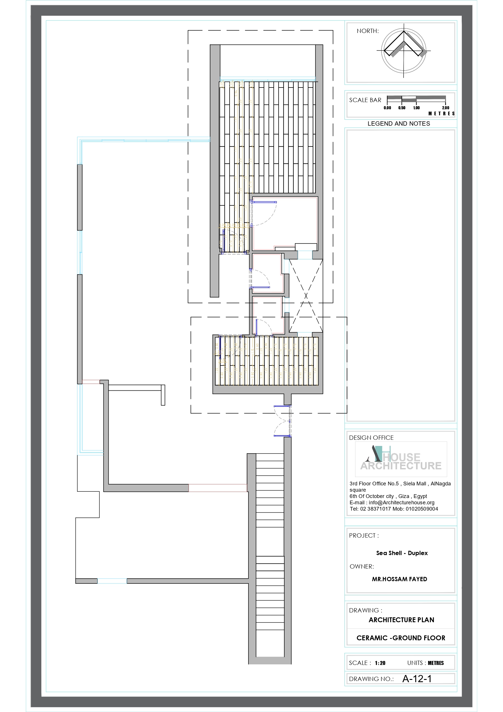 Working Drawing for chalet at Sea shell compound-4