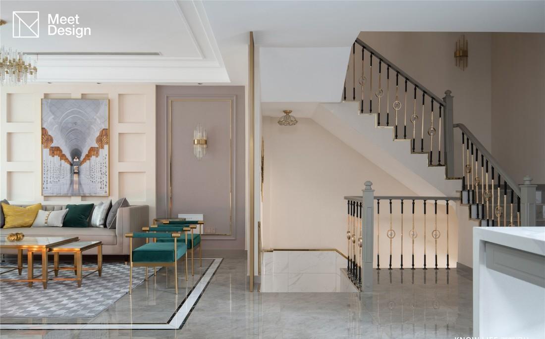 美式轻奢别墅设计,优雅精致生活空间-4