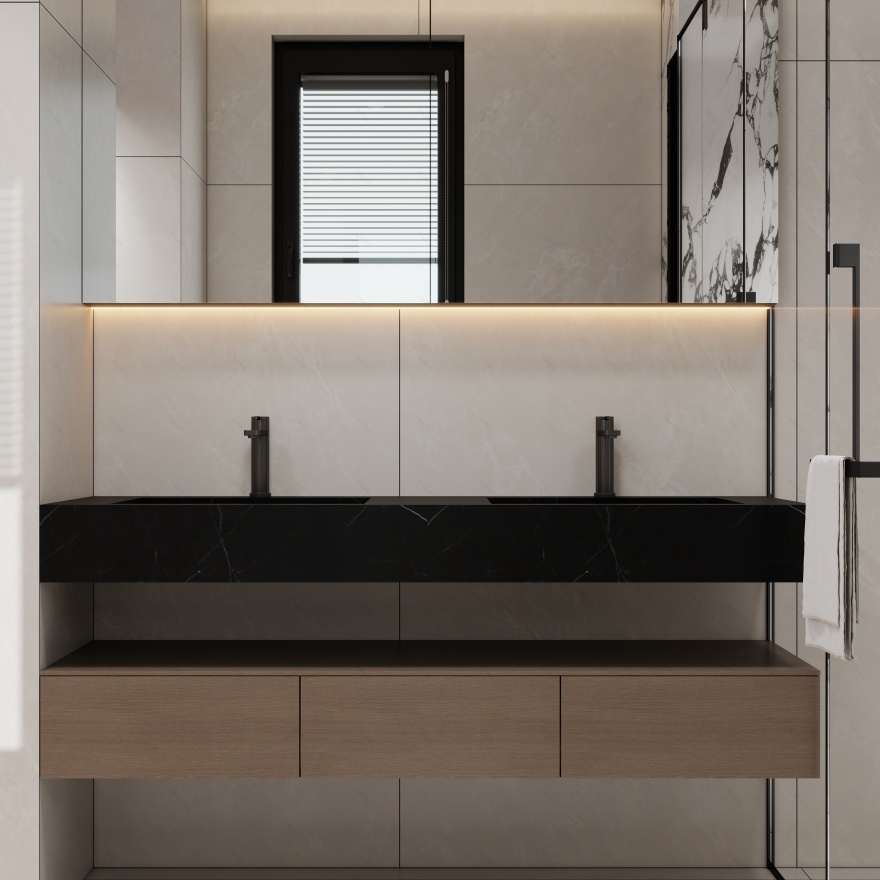 《星汇云城·墨白序曲》极简现代整装设计丨中国广州丨广州市至雅设计装饰工程有限公司-57