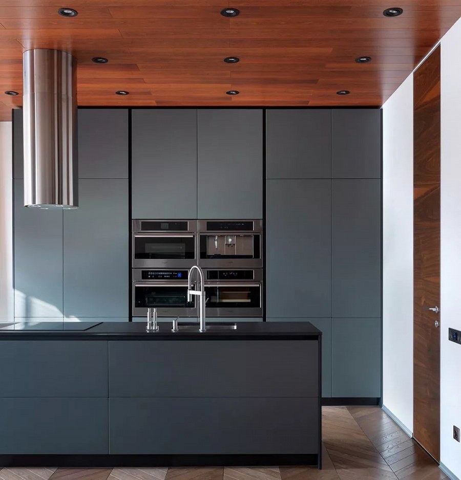 莫斯科现代风公寓设计，刚柔并重的艺术宅邸-8