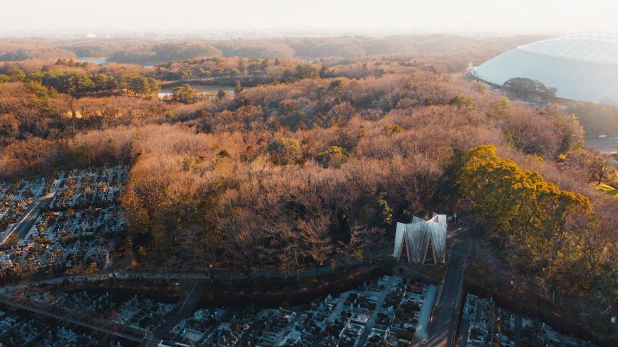 狭山湖畔霊園，狭山の森礼拝堂丨中村拓志建築事務所&NAP-21