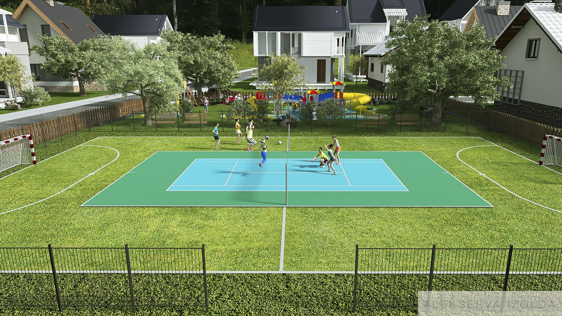 Площадки. Коттеджный поселок "Сердце Вуоксы"-7