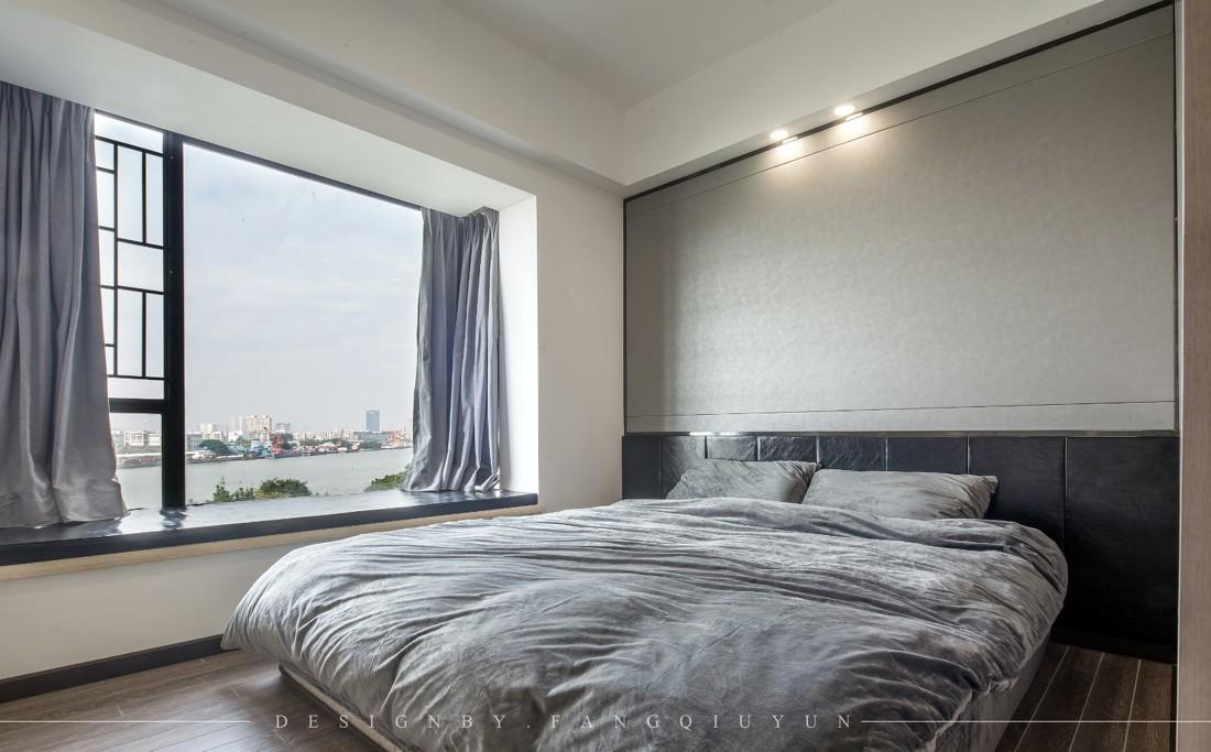 灰色调开放式家居设计,巧妙收纳空间利用-36