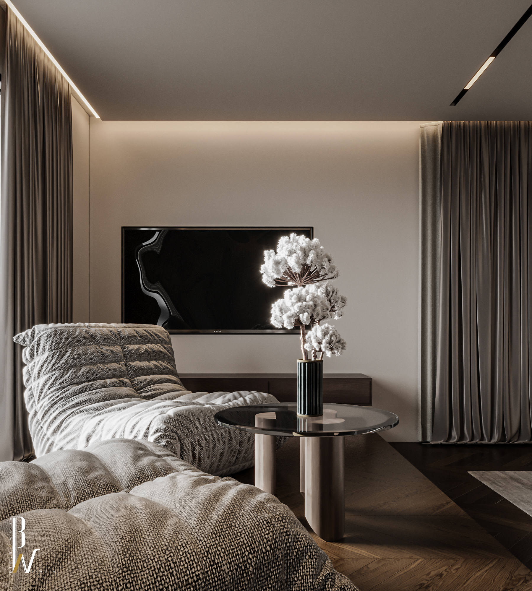 大厅和主卧室丨摩洛哥丨Black N White-20