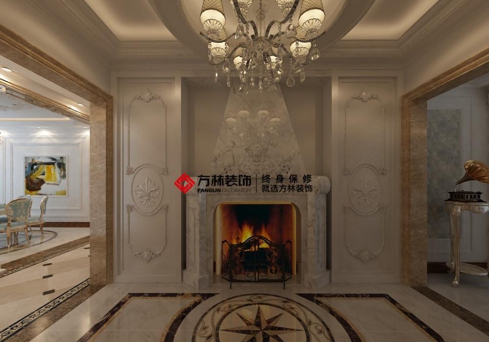 恒大华府 288 平欧式风格装修,诠释复古与自然的完美融合-6