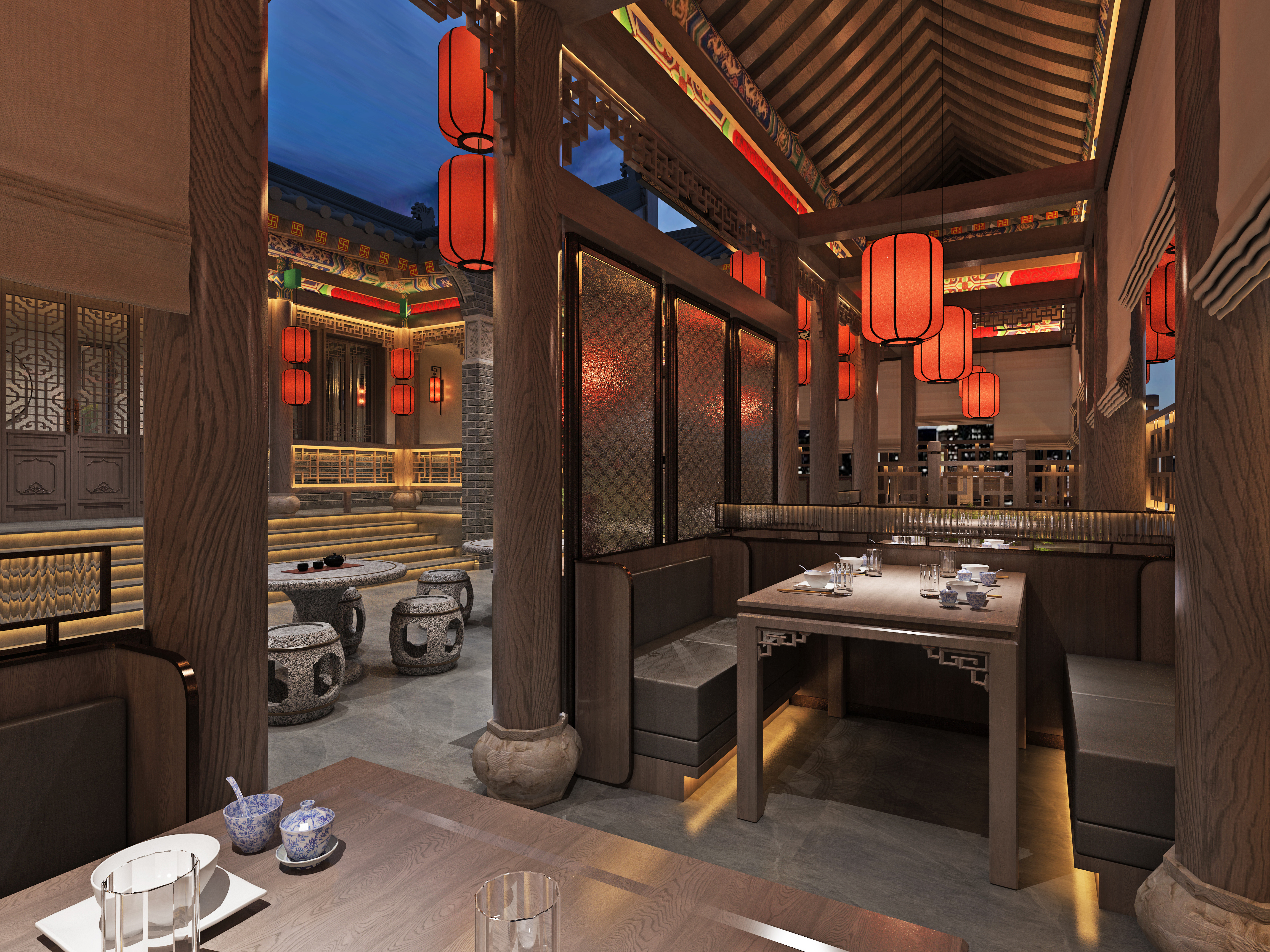 贾五熬鱼店铺室内设计-38