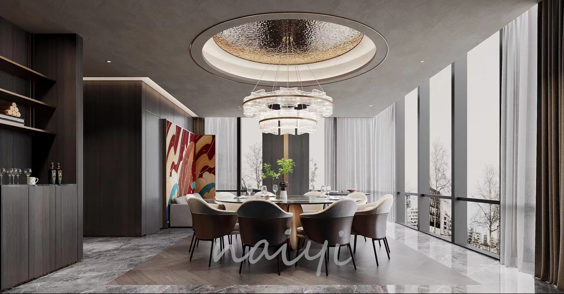 粤菜餐厅会所包间设计-9