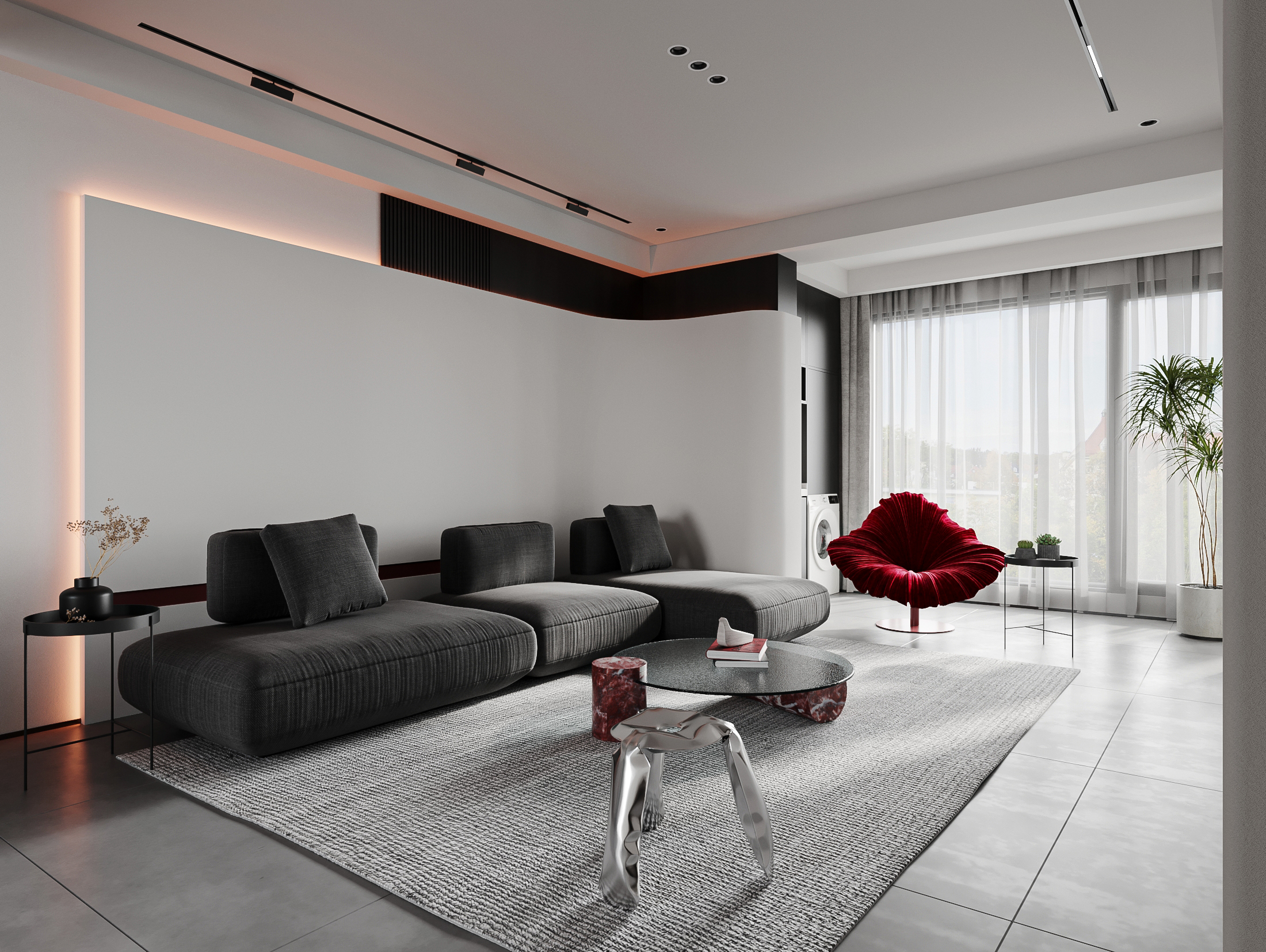 黑色与红色撞色-4