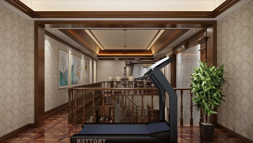 吉首市溶江小区壹号复式楼美式风格-14