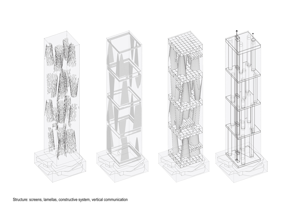 香港垂直城市综合体设计-34