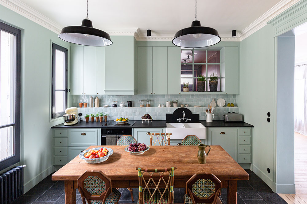 巴黎活力四溢的家庭公寓设计-7