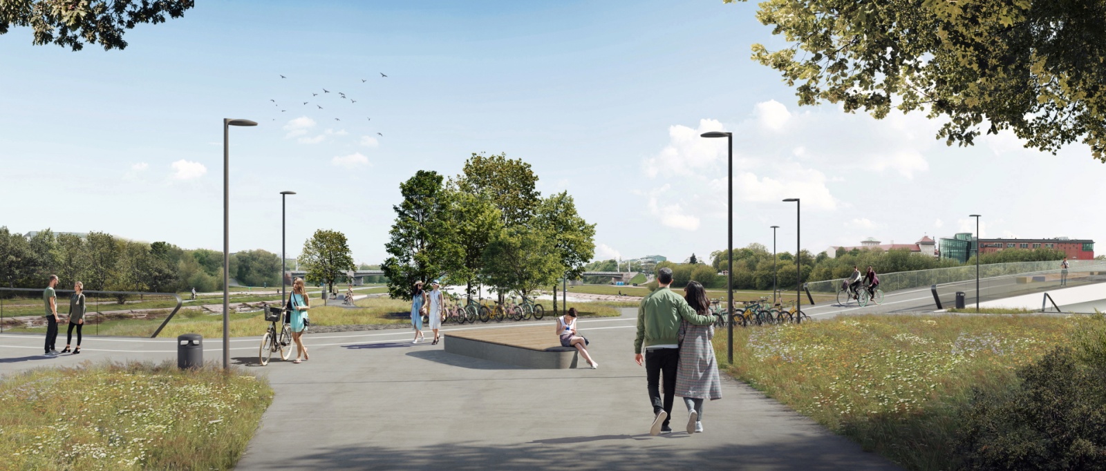 波兹南瓦尔塔河人行桥改造及延迟建设项目丨波兰波兹南-19