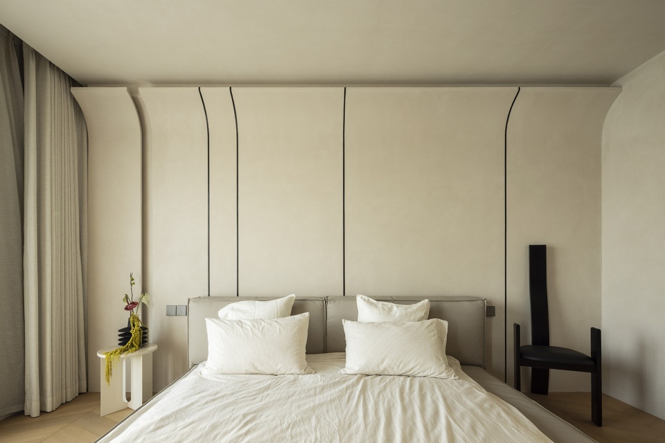 厦门湖畔舒适三居,融合传统元素的现代简约设计-23