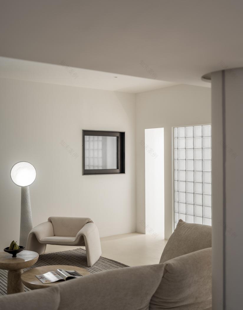 中国上海松江区别墅简约白与原木经典搭配设计-70