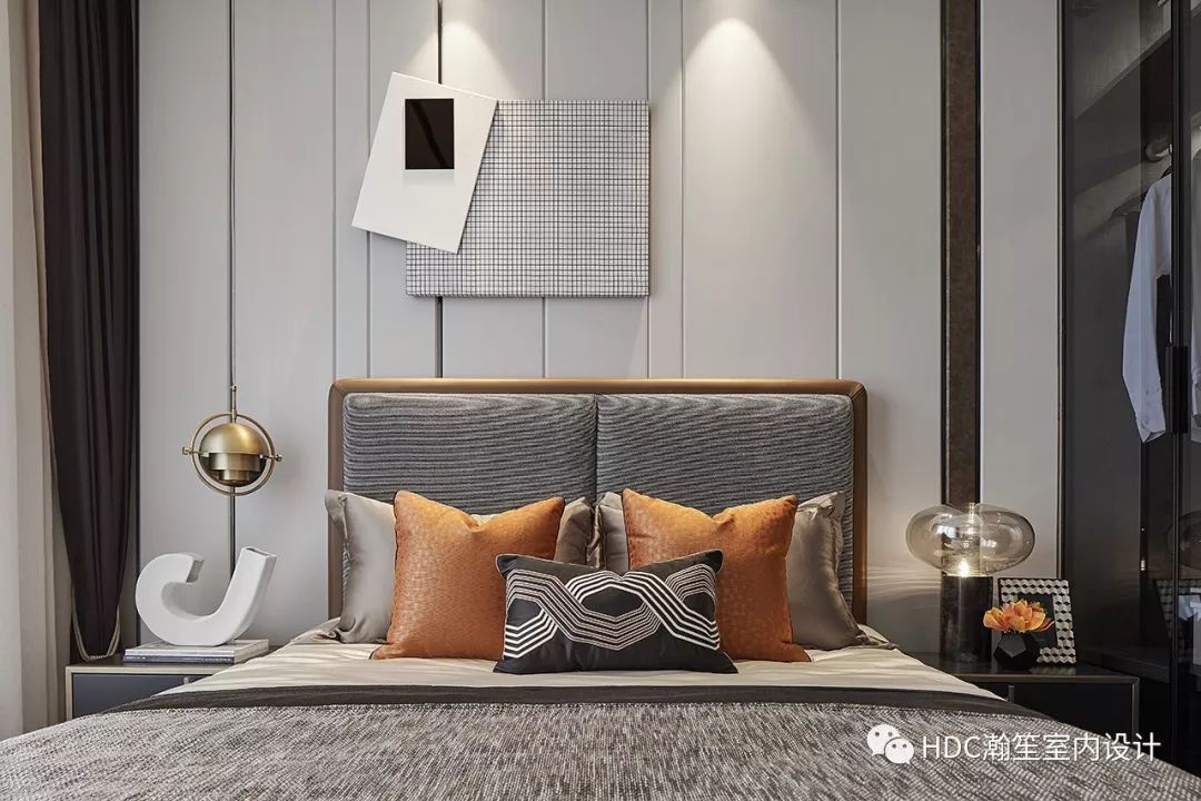 金为·铂鹭风华 A4 户型 | 85㎡现代橙色家居,尽显温暖与优雅-21