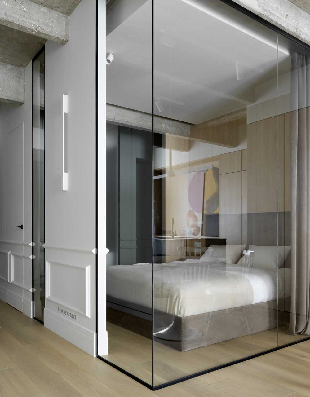 极简主义、造型和混凝土:莫斯科著名雕塑家女儿的公寓(72 平方米)-9