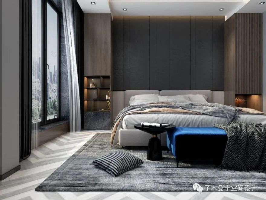 黑白灰极简大宅丨中国吉林丨子木殳十空间设计-36