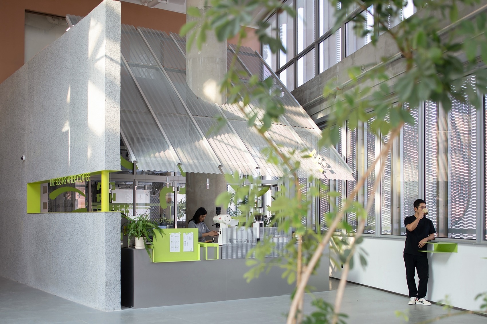 上海拾集建筑办公室及盎然咖啡丨中国上海丨上海拾集建筑设计有限公司-7