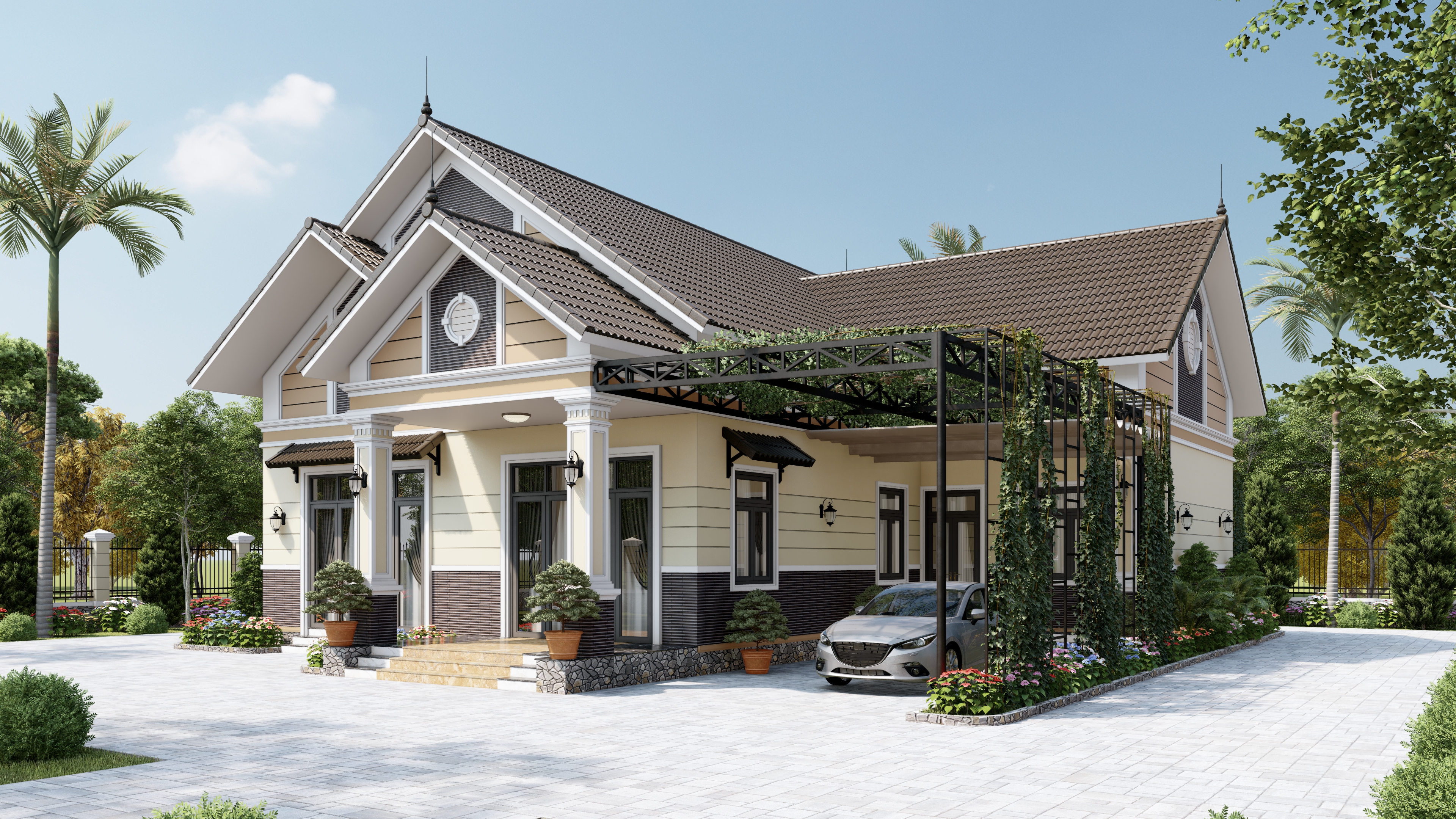 NHÀ CẤP 4 MÁI THÁI-0