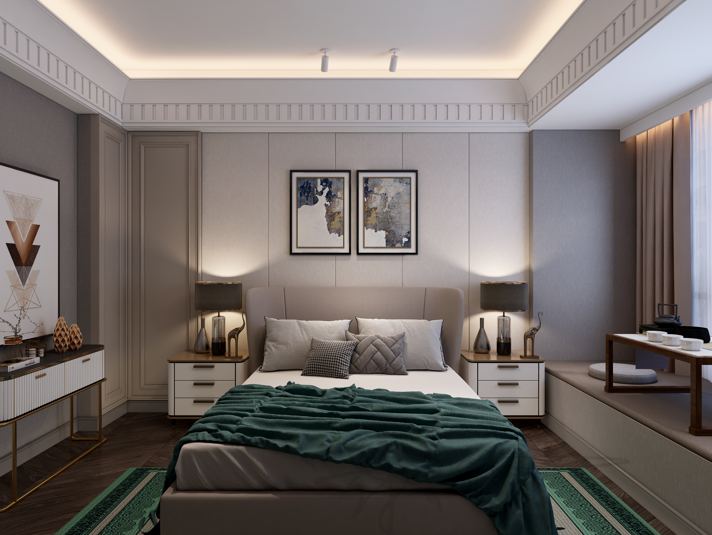 现代简约轻奢公寓设计-9