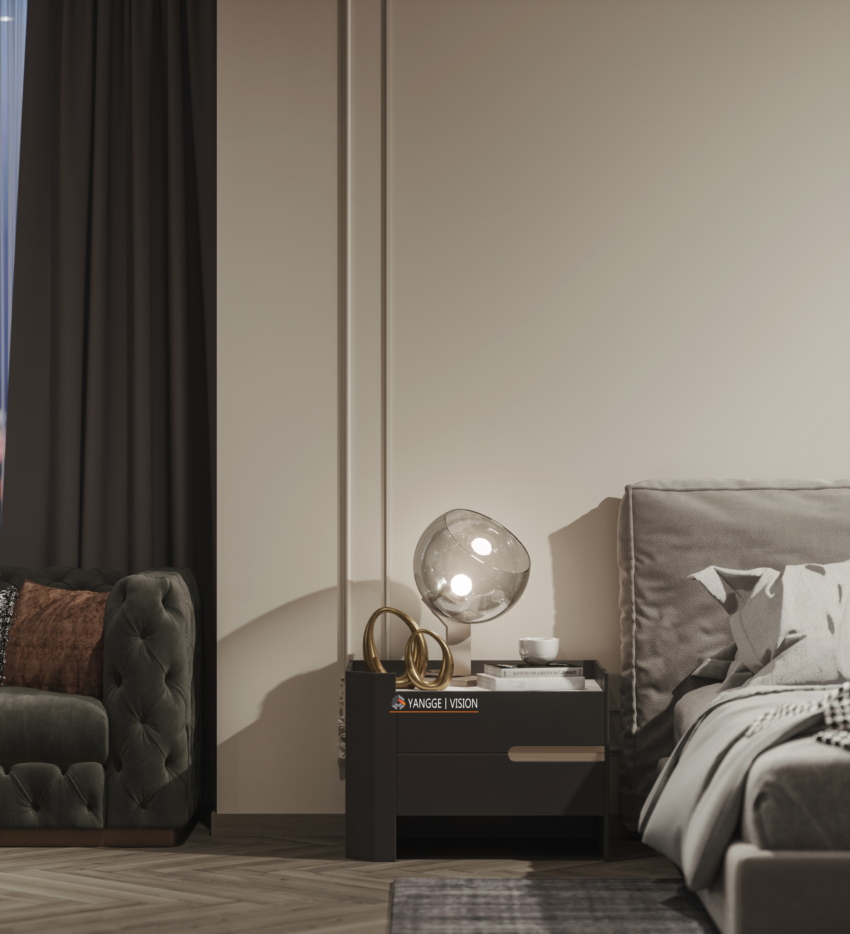 现代轻奢风客厅设计，精致生活品味-14