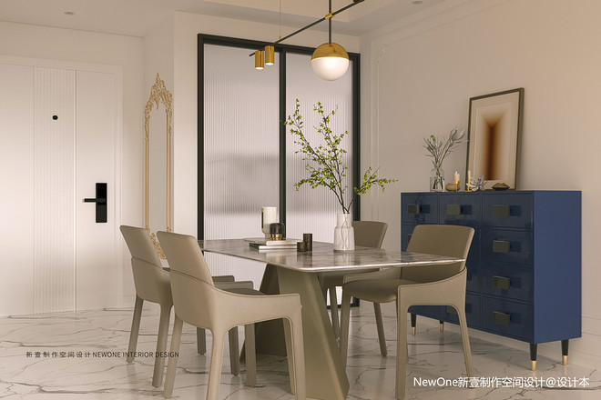 雅居乐花园三居120平米优雅法式装修案例-15