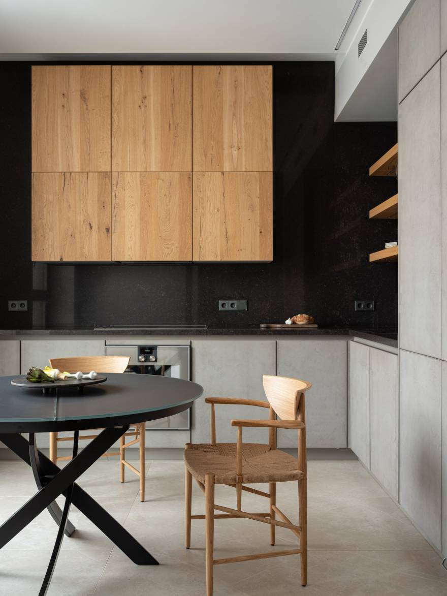 极简木质空间 | 莫斯科 117 平米公寓设计-12