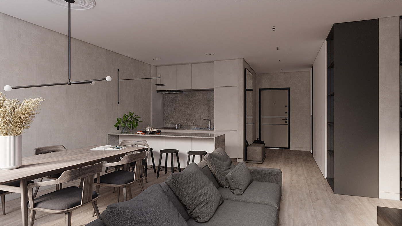 65㎡小空间公寓设计-3