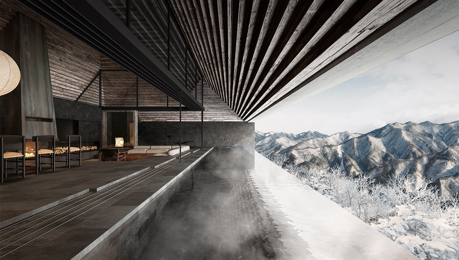 日本群马县水上町 NOT A HOTEL 温泉别墅丨SUPPOSE DESIGN OFFICE-36