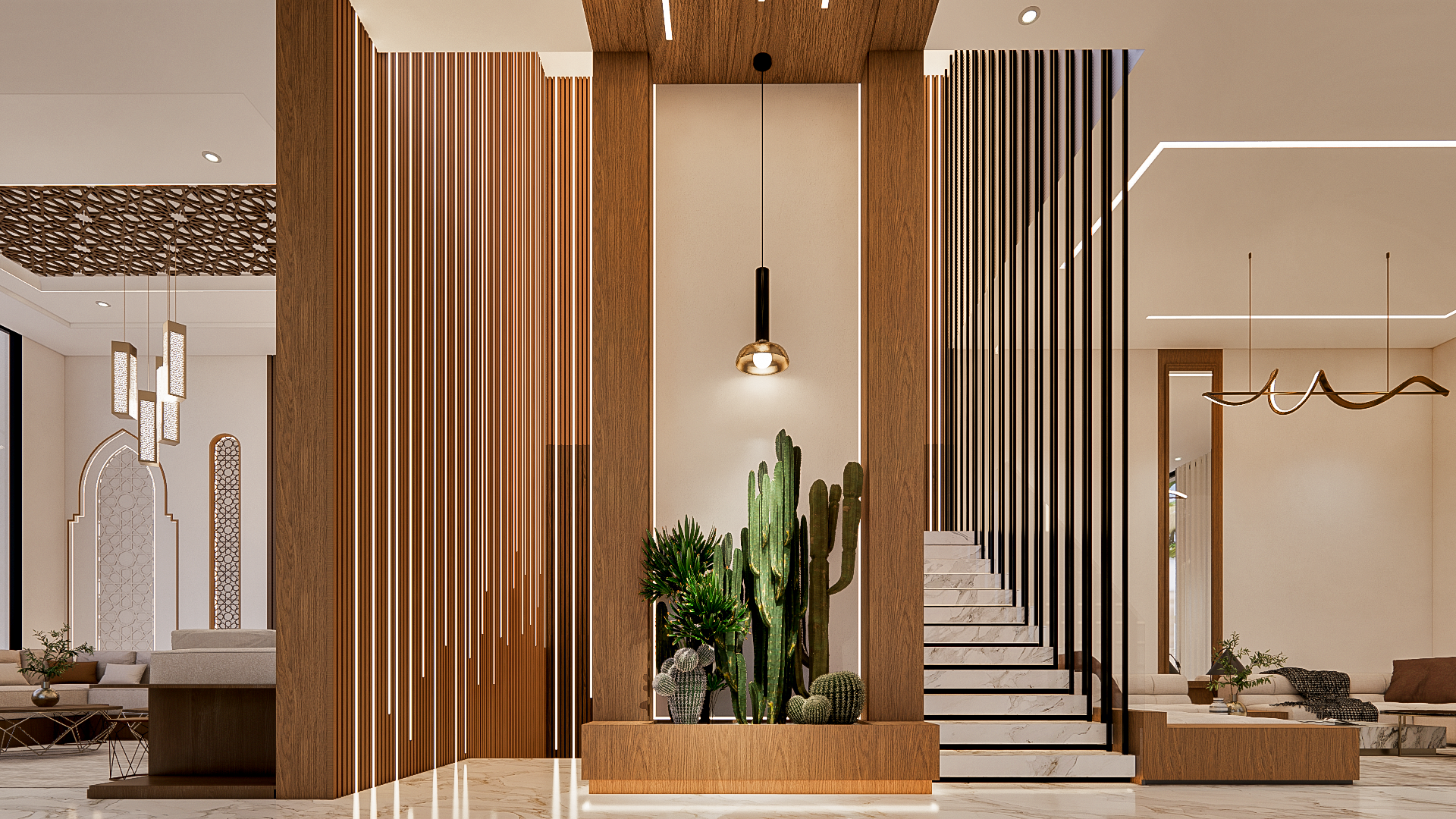 现代别墅室内设计丨ART’JB DESIGN-3