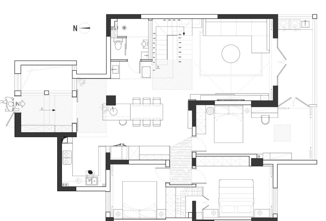 光线与空间的完美融合 · 顶楼平层住宅的创新设计-34