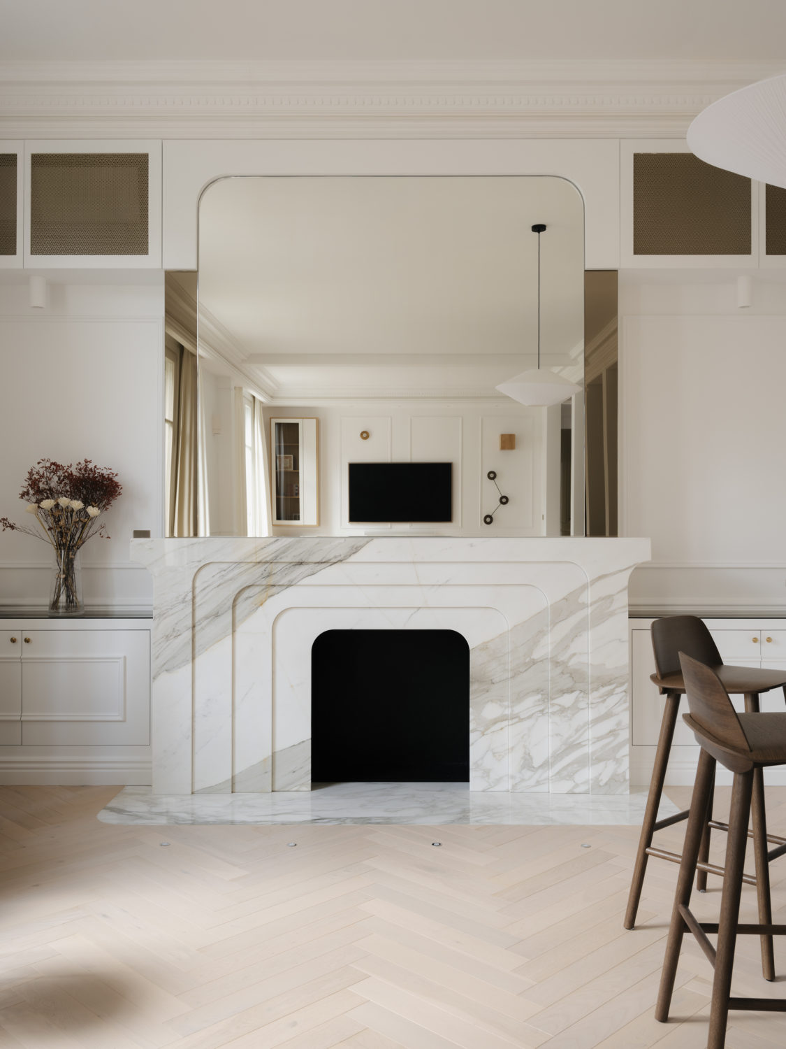 Luxe, calme et volupté 300m², Victor Hugo…Comment créer un havre de paix en plein Paris – Bän Architecture-26