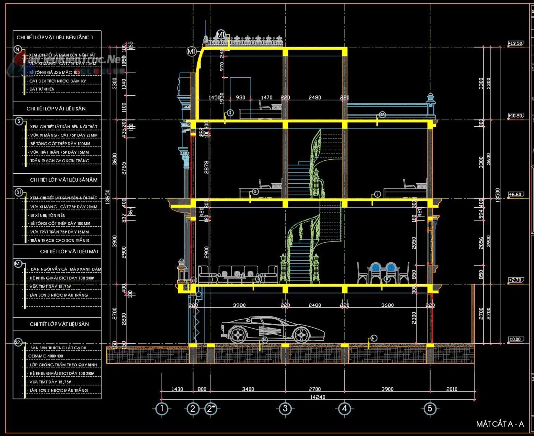 别墅古堡3层新古典设计方案（10·22m）-36