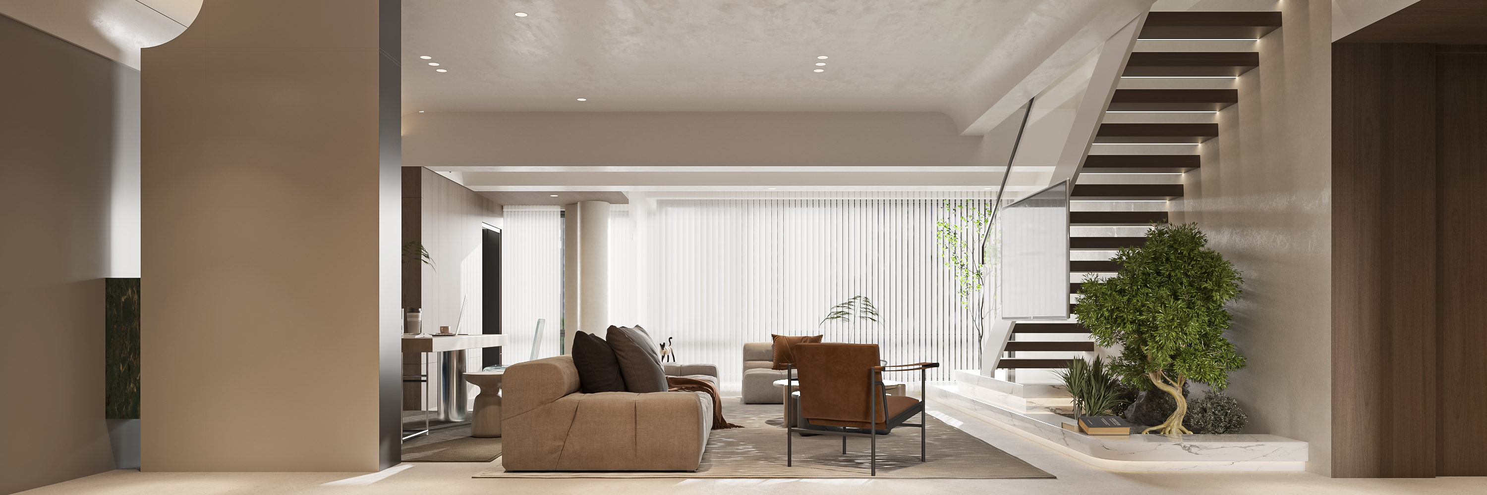 现代家装客餐厅卧室   效果图表现-4