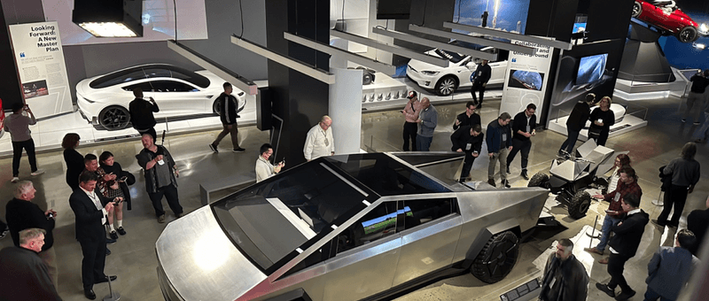 Linear Museum Lighting Design for Tesla Cybertruck-4