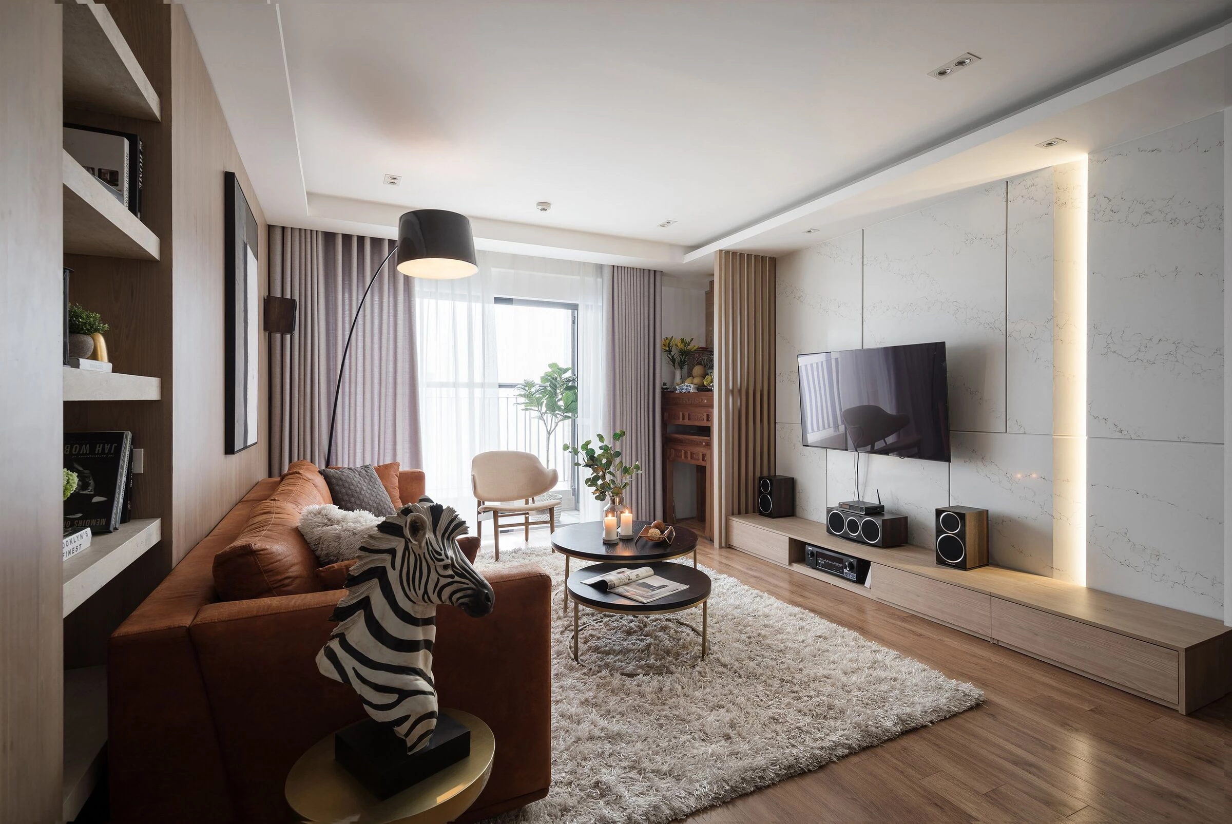 越南河内金色城市公寓的活力与宁静空间-16