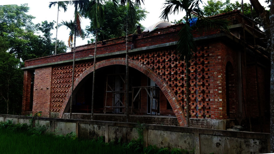 孟加拉国 Teradol 社区清真寺 传统与现代融合-16