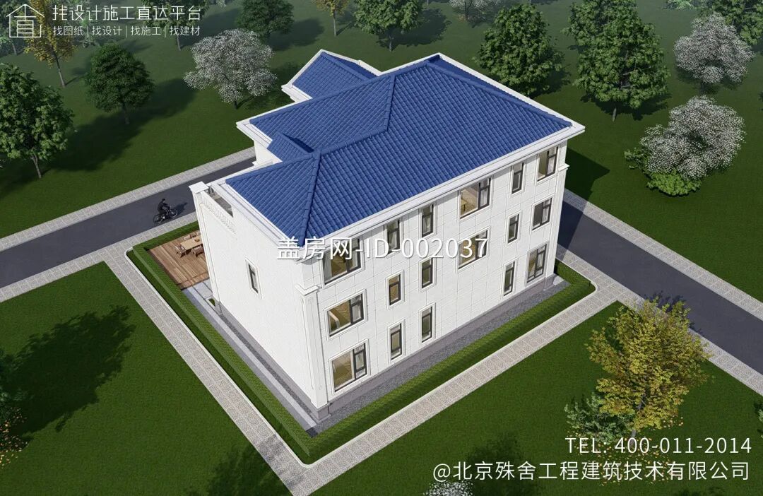 【设计师案例】土建参考造价76万，面宽17m×进深11m湖南邵阳三层欧式别墅-45