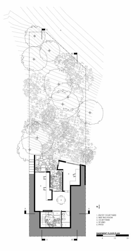 Redwood House 融入峡谷的现代住宅设计-43