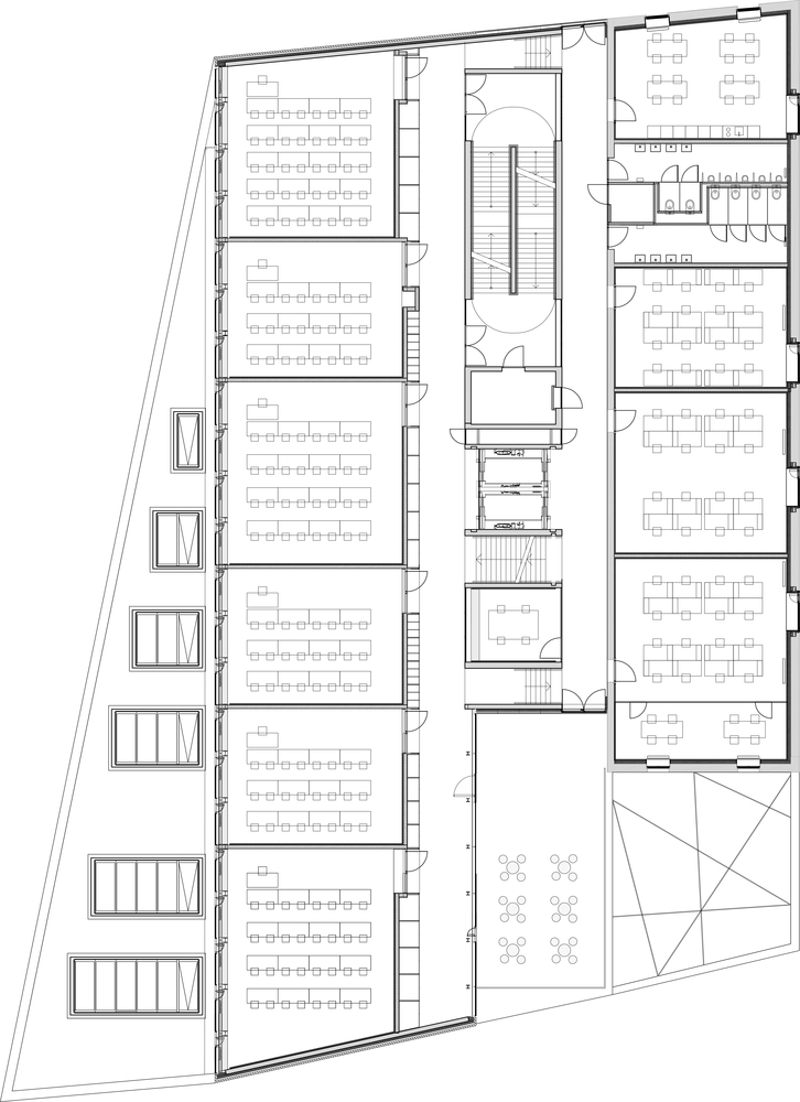 比利时安德烈莱特 Erasmus 大学学院现代教育建筑设计丨Barchitecten-38