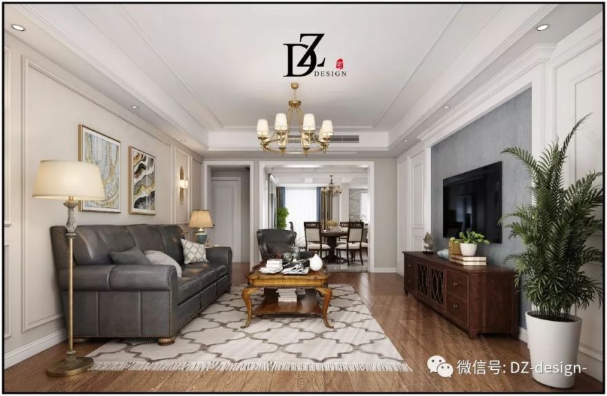 DZ 设计 | 现代简美三室两厅,温馨宜居的艺术空间-24