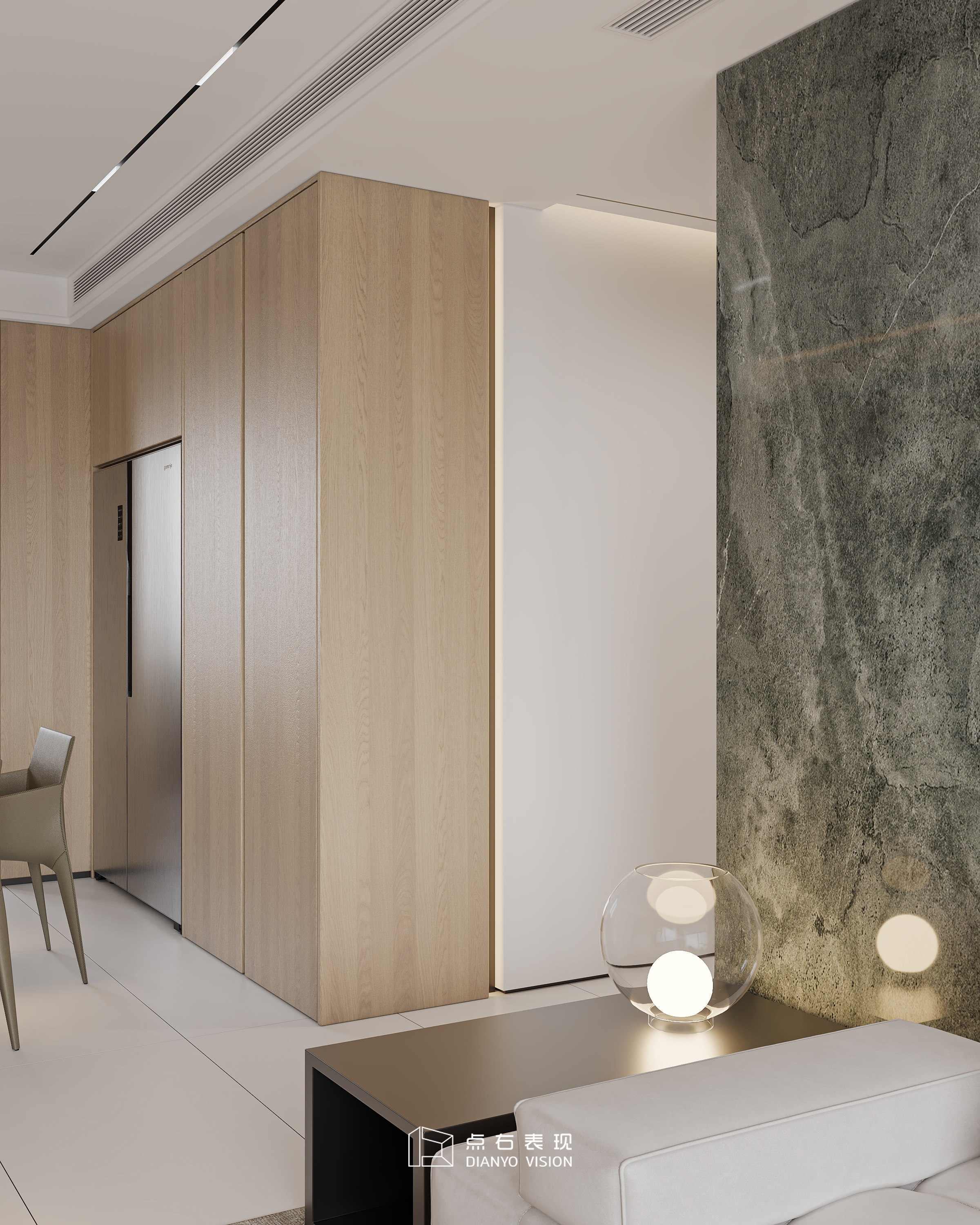 现代原木风格室内设计丨点右效果图表现-14