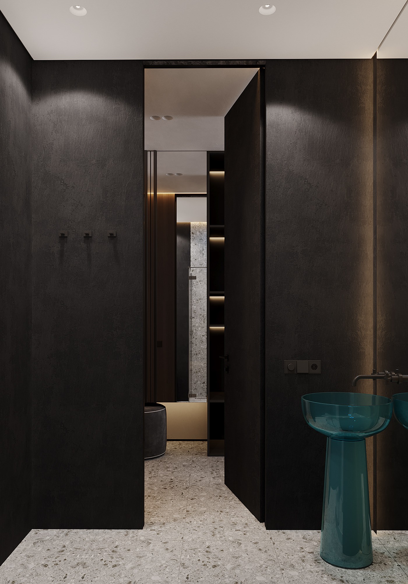 高级灰色系小空间公寓设计 超精致！-20